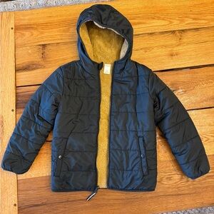 Cat and Jack black puffer jacket winter coat